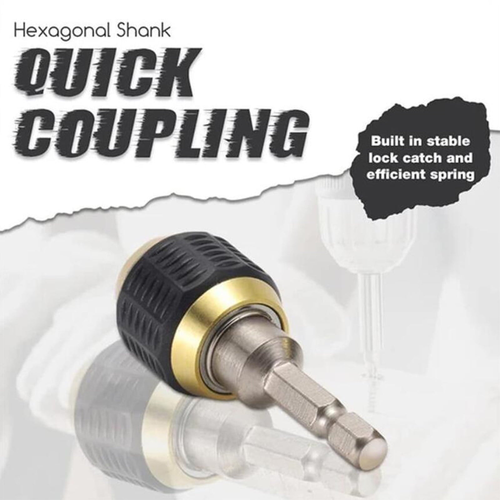 JWDX Electrical Tools Clearance! 2Pcs Quick Connect Drill Chuck Tools, Drill 1/4 Coupling Shank Quick Drill V1189-LWWAL-20260325-03106