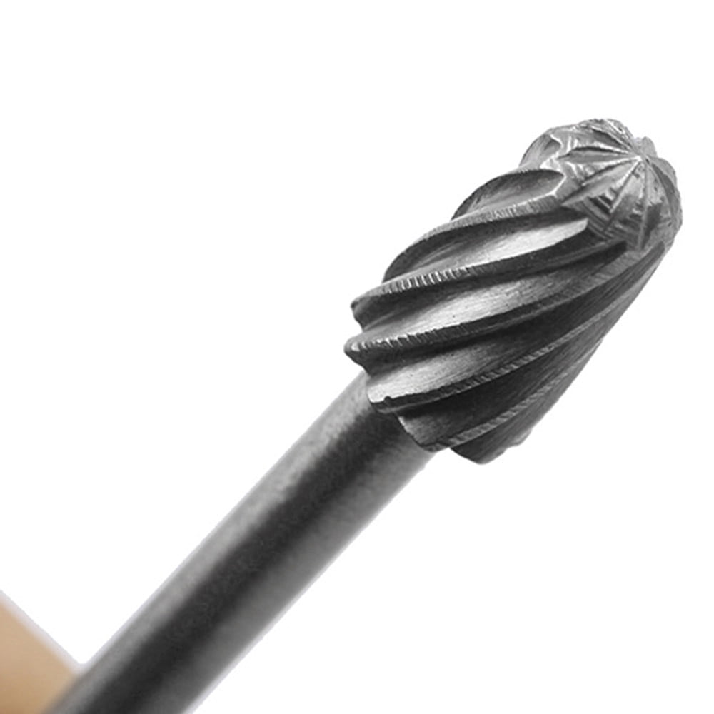 JWDX Drill Bit Clearance! 10Pcs Fine Needle Rotary Files White Diamond Drill Bits Silver, 10 Pcs/Set Hss V1189-LWWAL-20260325-03110