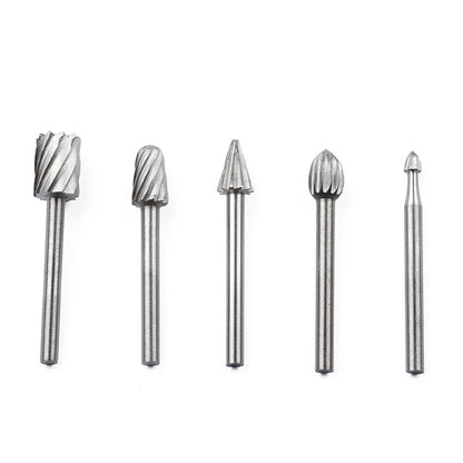 JWDX Drill Bit Clearance! 10Pcs Fine Needle Rotary Files White Diamond Drill Bits Silver, 10 Pcs/Set Hss V1189-LWWAL-20260325-03110
