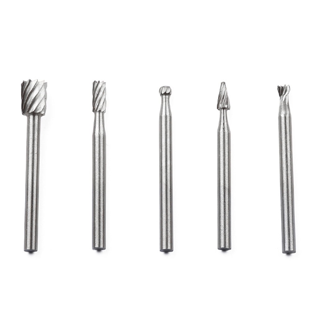 JWDX Drill Bit Clearance! 10Pcs Fine Needle Rotary Files White Diamond Drill Bits Silver, 10 Pcs/Set Hss V1189-LWWAL-20260325-03110