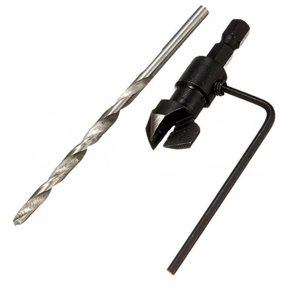 JWDX Drill Bit Clearance! 1/4" Quick Change Hex Shank Countersunk Drill Bit with Wrench 4 Pieces, Shank 1/4 V1189-LWWAL-20260325-03111