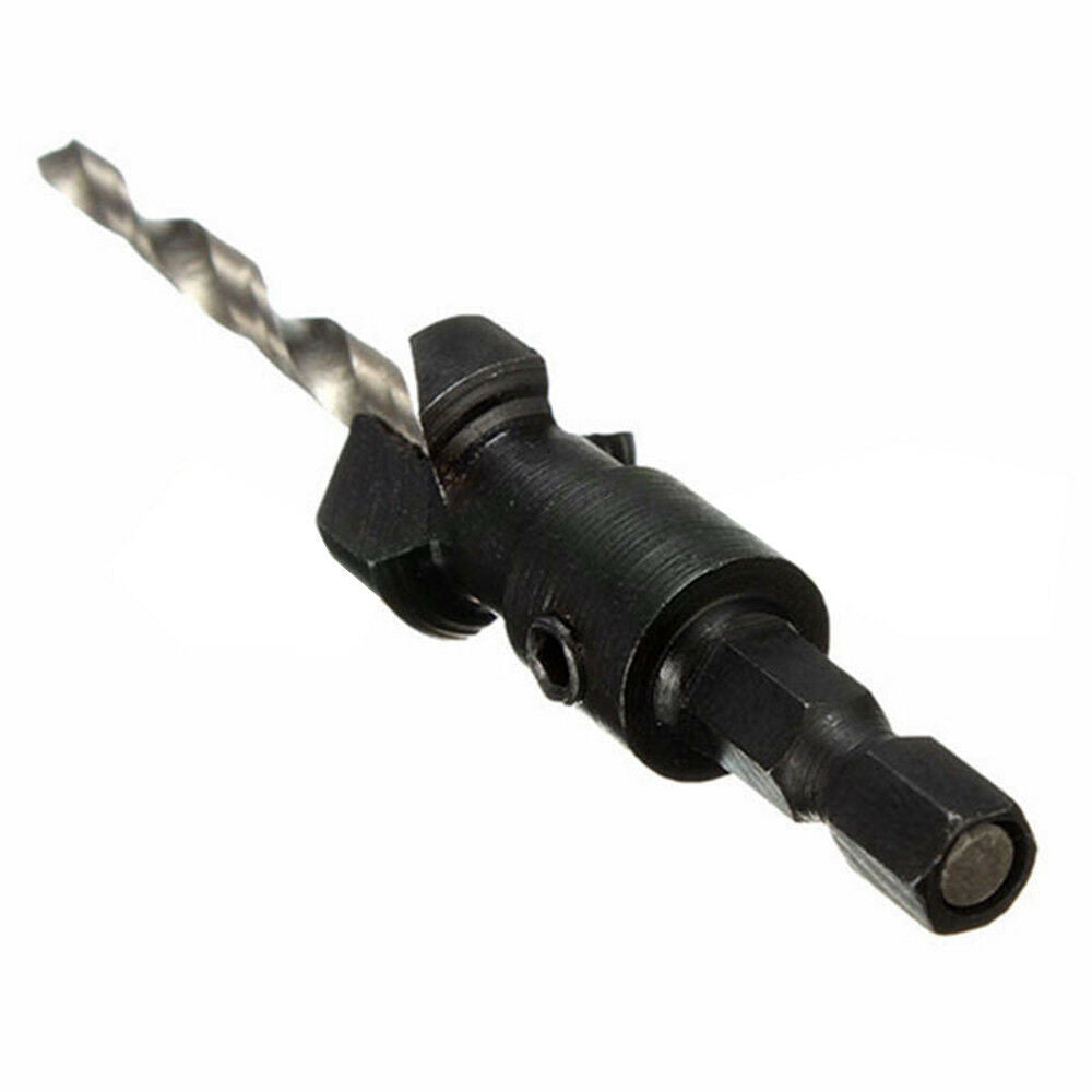 JWDX Drill Bit Clearance! 1/4" Quick Change Hex Shank Countersunk Drill Bit with Wrench 4 Pieces, Shank 1/4 V1189-LWWAL-20260325-03111