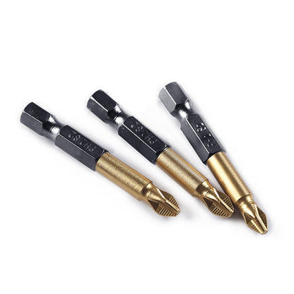 JWDX Drill Bits and Accessories Clearance! Titanium-Plated Non-Slip Cross Bit S2 5-Pack, 5Pcs 1/4 Hex Shank V1189-LWWAL-20260325-03112