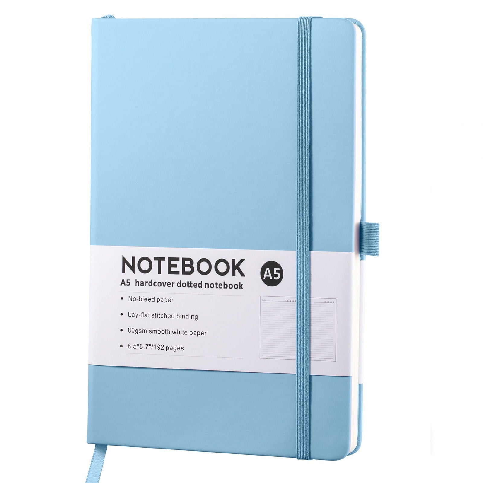 JWDX Notebook Clearance! Simple A5 Notebook Elastic Band Student Diary 96 Sheets, Lined Classic Pocket V1189-LWWAL-20260325-03123
