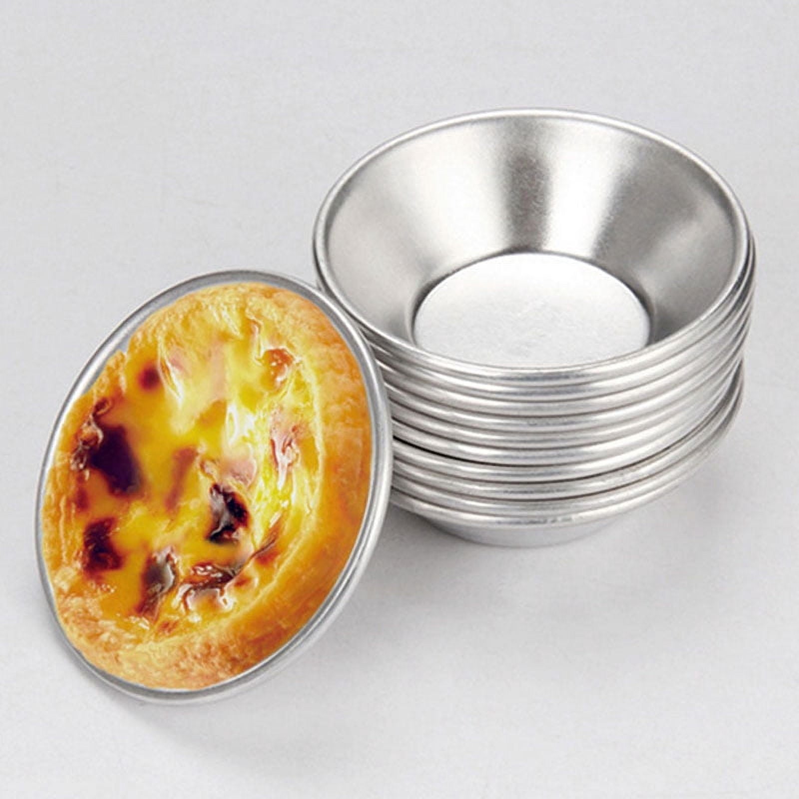 25 Pack Egg Tart Molds Tiny Pie Tartlets Dessert Mold Pans Tin Puto Cup Bakeware Muffin Cupcake Cake Cookie V1189-LWWAL-20260325-03165