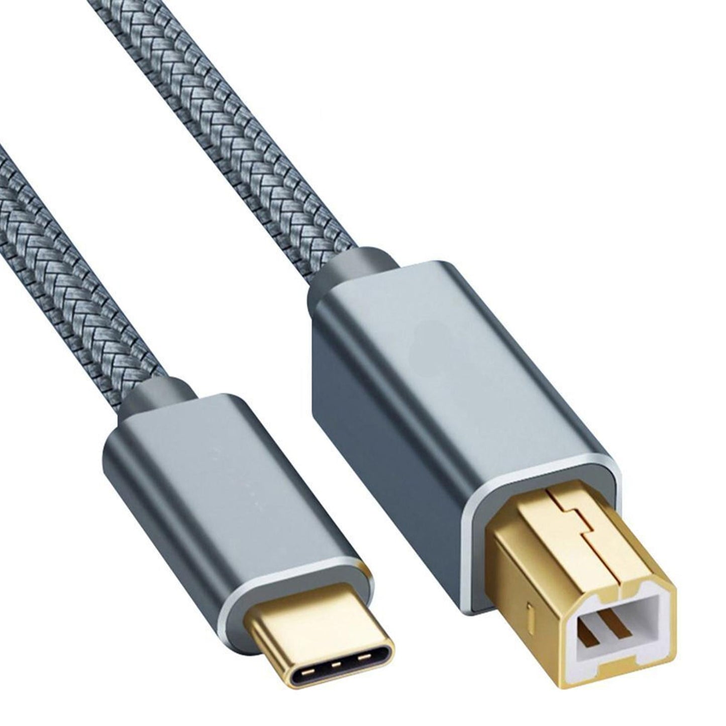 Wmool USB Type-C to USB B 2.0 Printer Cable Scanner Laptop; Gray V1189-LWWAL-20260325-03167