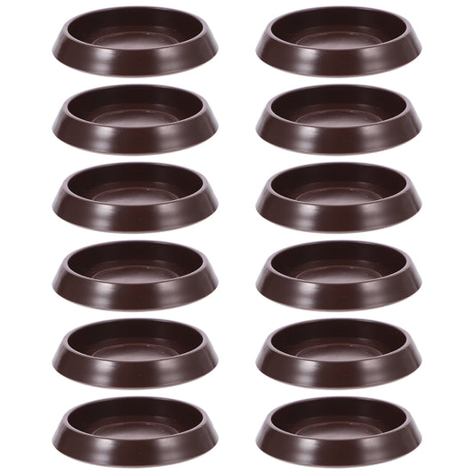 Ortofally Round Furniture Castor Cup Set: 12pcs Non Skid Wheel Caster Cups Furniture Pad Floor Protectors V1189-LWWAL-20260327-03273