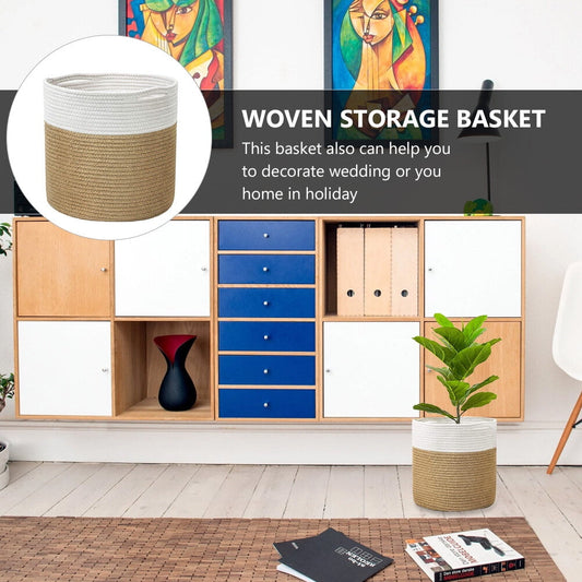 Ortofally Planter Basket Indoor Outdoor Garden Flower Pots Cover Containers Woven House for Succulents V1189-LWWAL-20260327-03274