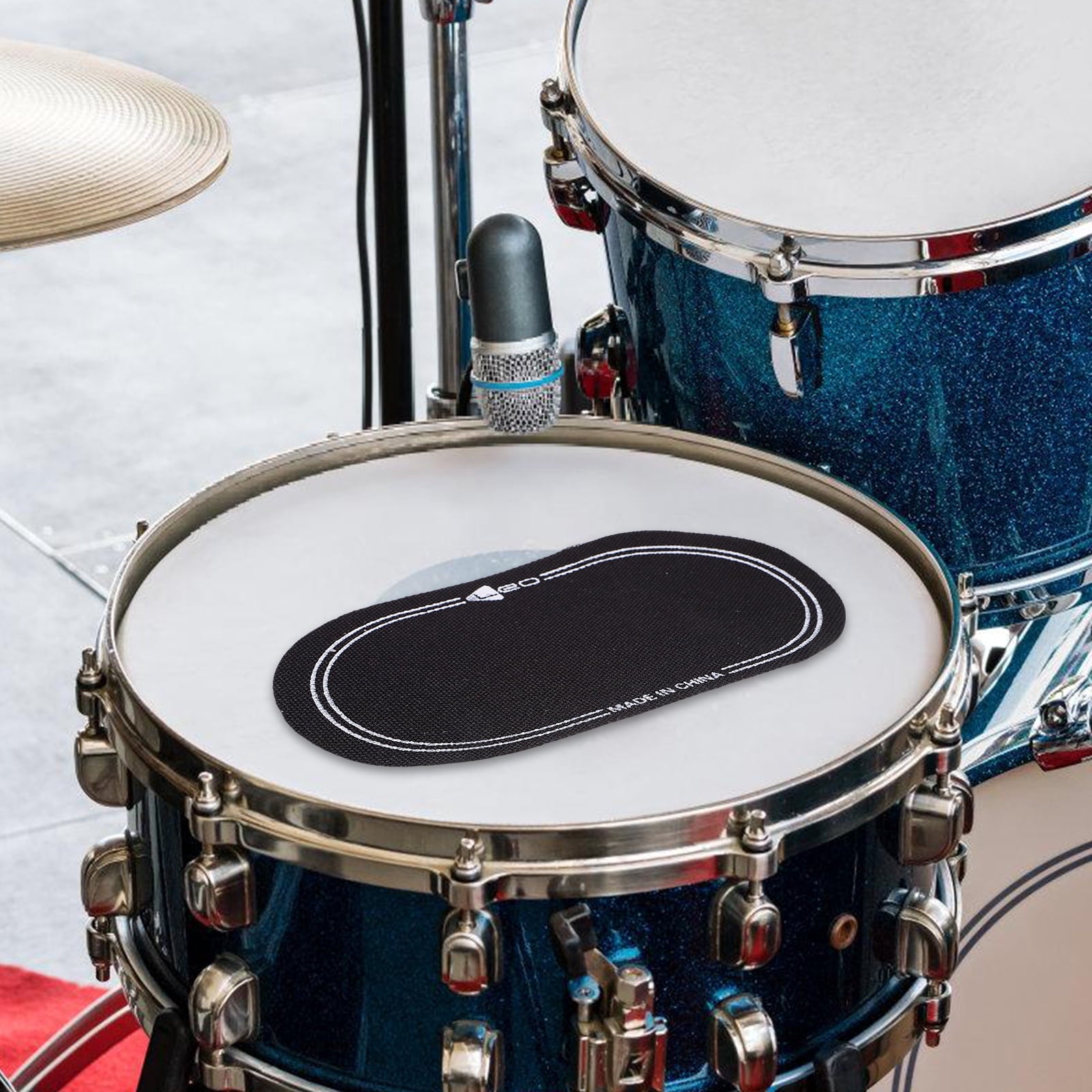 Ortofally 2Pcs Bass Drum Patch Double Drum Pedal Patches Drum Pads Sticker for Drum Percussion Accessories V1189-LWWAL-20260327-03278