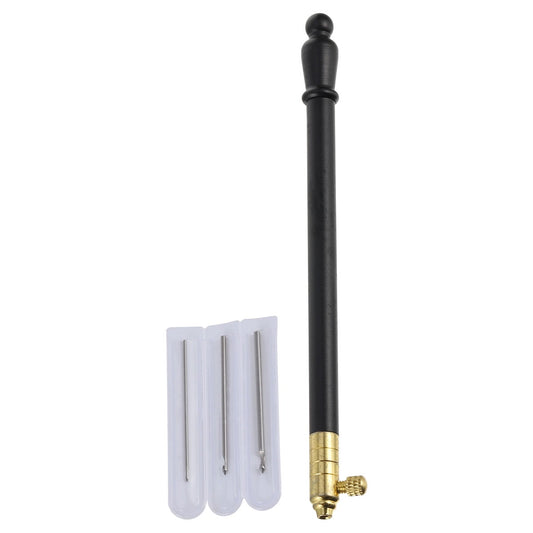 Ortofally 1 Set of Metal Handle Set Hooks with 3 Needles French Crochet Tool for Embroidery Beading ( Black ) V1189-LWWAL-20260327-03285