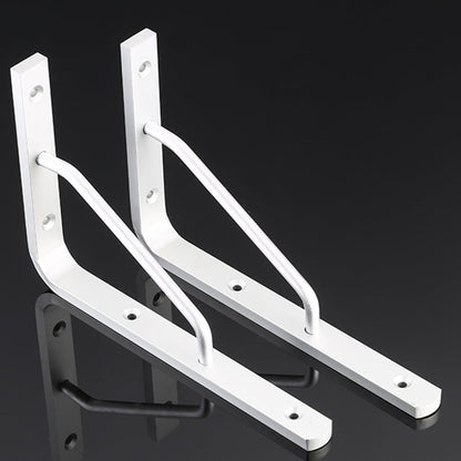 Worgeous 2 PCS Heavy Duty Shelf Brackets Thickened Silver Shelf Support Bracket Aluminium Alloy Practical V1189-LWWAL-20260327-03286