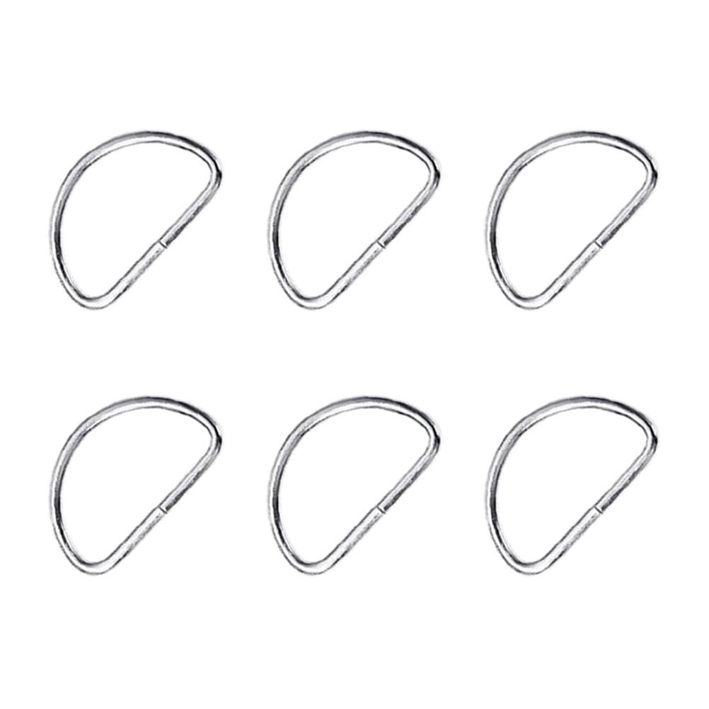 SWETRACE Handbag Hardware Small D Rings Multipurpose Metal for DIY Crafts Silver 20PCS Size 1 Silver V1189-LWWAL-20260327-03288