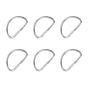 SWETRACE Handbag Hardware Small D Rings Multipurpose Metal for DIY Crafts Silver 20PCS Size 1 Silver V1189-LWWAL-20260327-03288