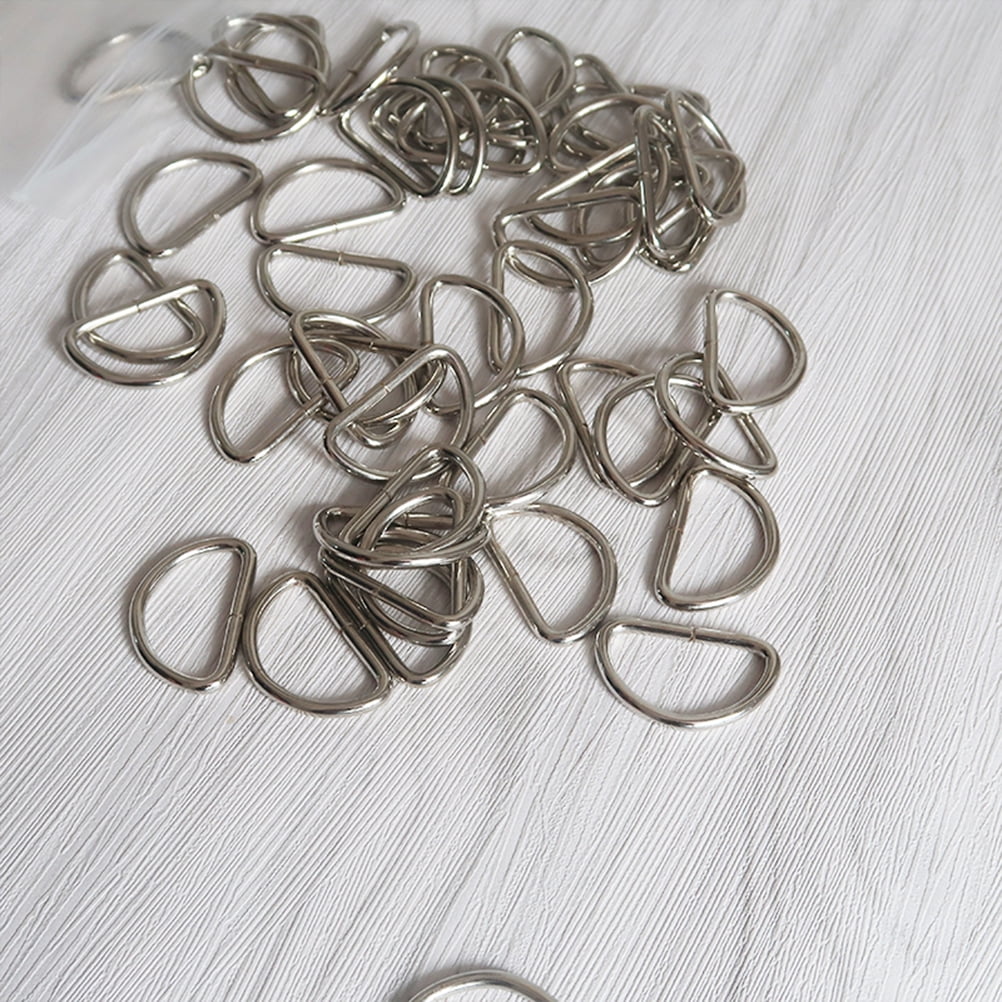 SWETRACE Handbag Hardware Small D Rings Multipurpose Metal for DIY Crafts Silver 20PCS Size 1 Silver V1189-LWWAL-20260327-03288
