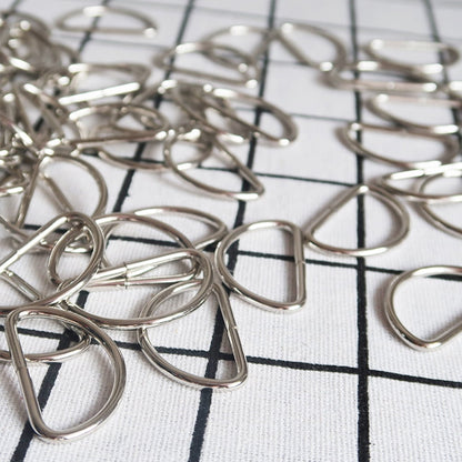 SWETRACE Handbag Hardware Small D Rings Multipurpose Metal for DIY Crafts Silver 20PCS Size 1 Silver V1189-LWWAL-20260327-03288
