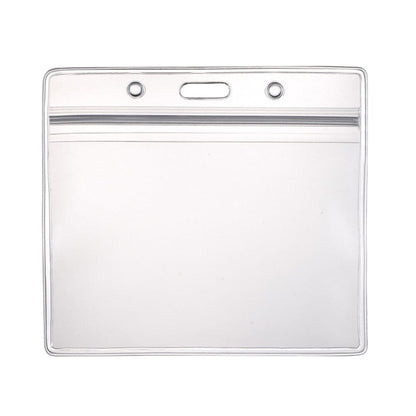 Ortofally 10pcs Transparent Waterproof Business ID Badge Holder for Office School (Horizontal Pattern) 10pcs V1189-LWWAL-20260327-03289