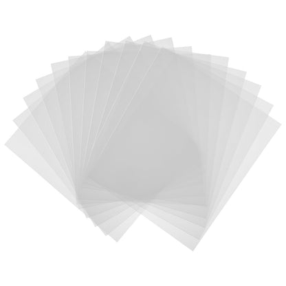 Ortofally 12pcs Blank Transparent Stencil DIY Square Template Blank Stencil Material for Home Shop Size 1 V1189-LWWAL-20260327-03290