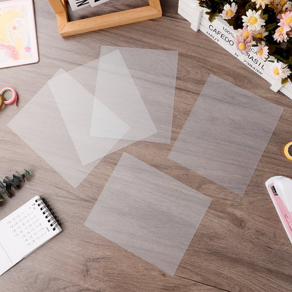 Ortofally 12pcs Blank Transparent Stencil DIY Square Template Blank Stencil Material for Home Shop Size 1 V1189-LWWAL-20260327-03290