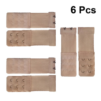 SWETRACE Bra Extension Buckle Polyester 6Pcs 3In Size 3 Beige V1189-LWWAL-20260327-03291
