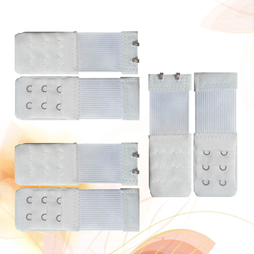 SWETRACE Bra Extension Buckle Polyester 6Pcs 3In Size 4 White V1189-LWWAL-20260327-03292