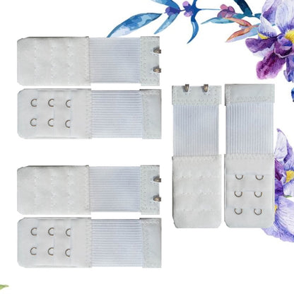 SWETRACE Bra Extension Buckle Polyester 6Pcs 3In Size 4 White V1189-LWWAL-20260327-03292