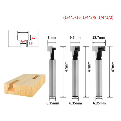 SWETRACE Router Bits Set Router Bit Silver 3Set Woodworking Tool Size 4 Silver V1189-LWWAL-20260327-03294