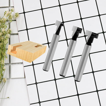SWETRACE Router Bits Set Router Bit Silver 3Set Woodworking Tool Size 4 Silver V1189-LWWAL-20260327-03294