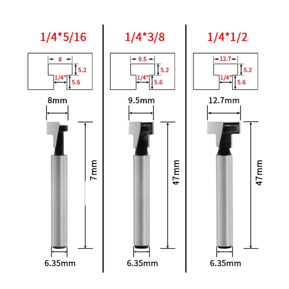 SWETRACE Router Bits Set Router Bit Silver 3Set Woodworking Tool Size 4 Silver V1189-LWWAL-20260327-03294