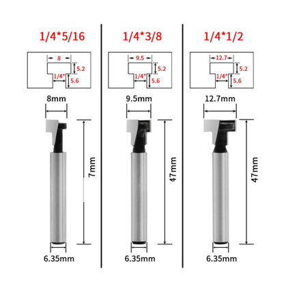SWETRACE Router Bits Set Router Bit Silver 3Set Woodworking Tool Size 4 Silver V1189-LWWAL-20260327-03294