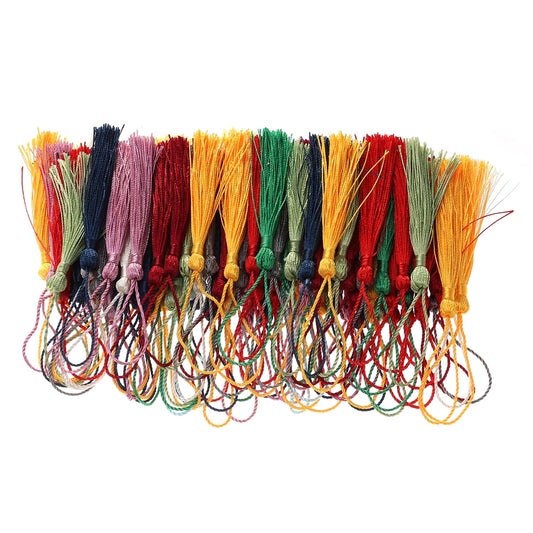 Worgeous Silky Polyester Tassels for DIY Crafts Jewelry and Decoration 13cm 5 1 Inch 100 Pieces Assorted V1189-LWWAL-20260327-03295