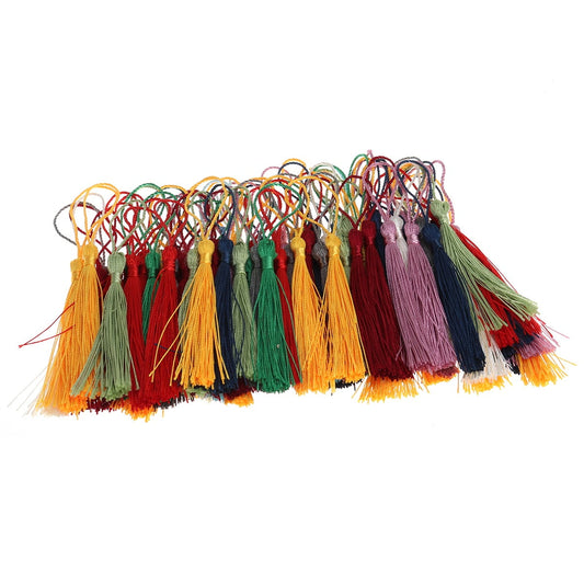 Worgeous Silky Polyester Tassels for DIY Crafts Jewelry and Decoration 13cm 5 1 Inch 100 Pieces Assorted V1189-LWWAL-20260327-03295