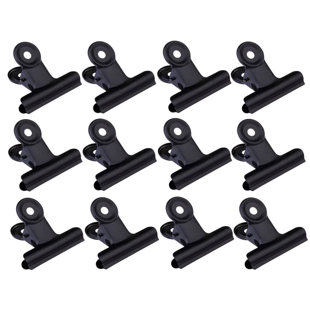 SWETRACE Coating Note Clips Rectangular Document Holding 15Pcs 2In 5*4.7cm Black V1189-LWWAL-20260327-03304
