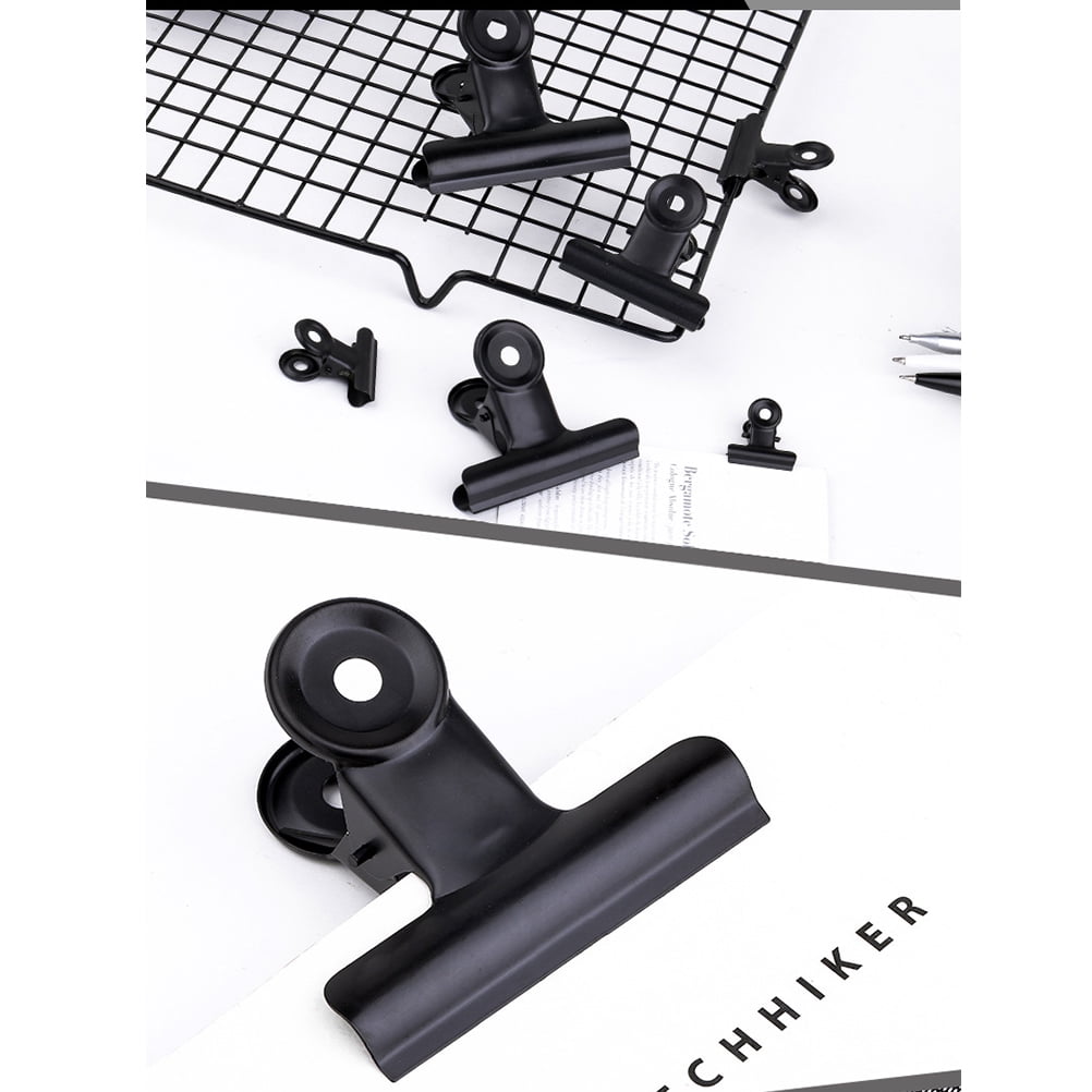 SWETRACE Coating Note Clips Rectangular Document Holding 15Pcs 2In 5*4.7cm Black V1189-LWWAL-20260327-03304