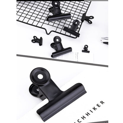 SWETRACE Coating Note Clips Rectangular Document Holding 15Pcs 2In 5*4.7cm Black V1189-LWWAL-20260327-03304