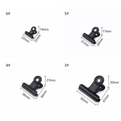 SWETRACE Coating Note Clips Rectangular Document Holding 15Pcs 2In 5*4.7cm Black V1189-LWWAL-20260327-03304