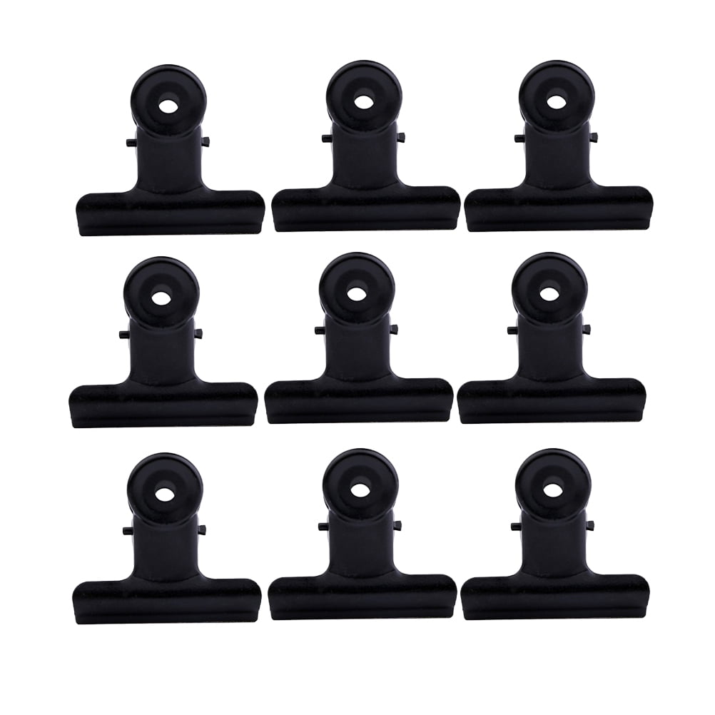 SWETRACE Coating Note Clips Rectangular Document Holding 15Pcs 2In 5*4.7cm Black V1189-LWWAL-20260327-03304