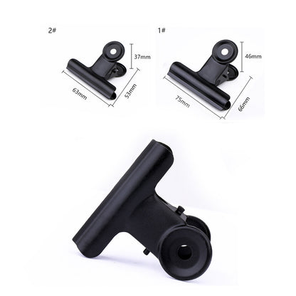 SWETRACE Coating Note Clips Rectangular Document Holding 15Pcs 2In 5*4.7cm Black V1189-LWWAL-20260327-03304