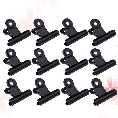SWETRACE Coating Note Clips Rectangular Document Holding 15Pcs 2In 5*4.7cm Black V1189-LWWAL-20260327-03304
