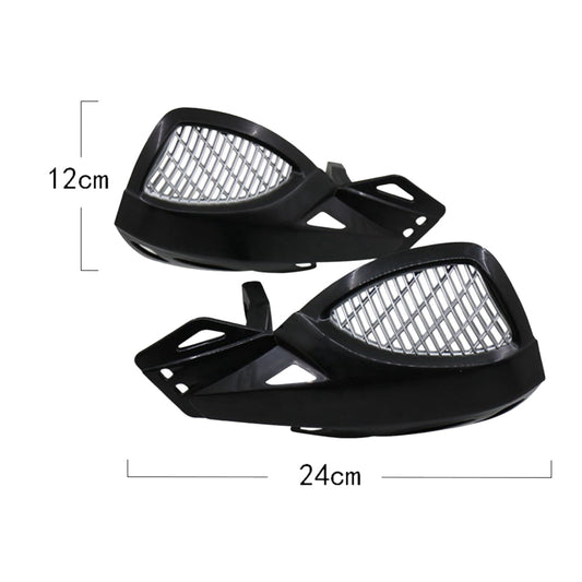 SWETRACE Protect Motorcycle Handlebars Motorbike Handguard Abs White 1 Pair 24.00X12.00X5.00CM Black V1189-LWWAL-20260327-03317