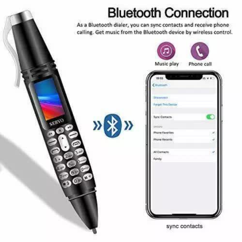 New Mini Cell Phone Pen Bluetooth Dialer 0.96" Mobile Phone 2G GSM Cellphone V1189-LWWAL-20260327-03332