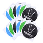SWETRACE Trash Bin Sticker Multi PVC Adhesive Sticker 12Pcs Recycling Symbols Household Use V1189-LWWAL-20260327-03335