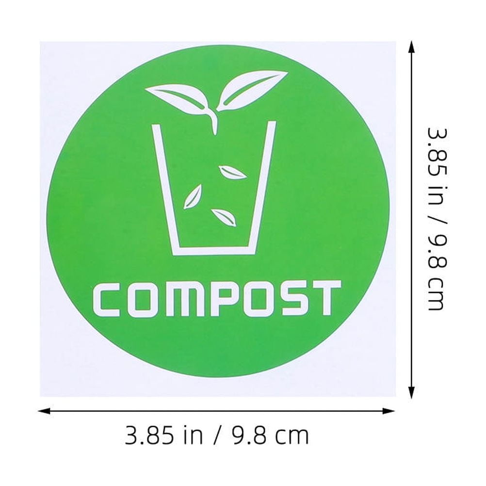 SWETRACE Trash Bin Sticker Multi PVC Adhesive Sticker 12Pcs Recycling Symbols Household Use V1189-LWWAL-20260327-03335