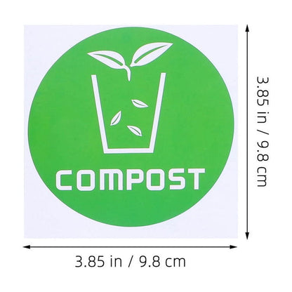 SWETRACE Trash Bin Sticker Multi PVC Adhesive Sticker 12Pcs Recycling Symbols Household Use V1189-LWWAL-20260327-03335