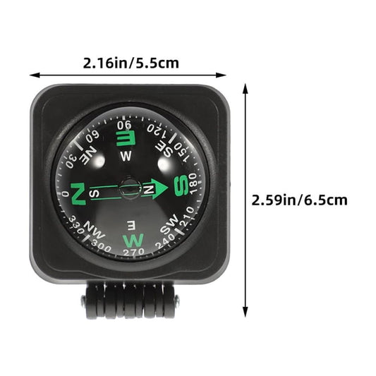 SWETRACE Motorcycle Compass Round Multi ABS 3Pcs Simple Design Adjustable Direction V1189-LWWAL-20260327-03339