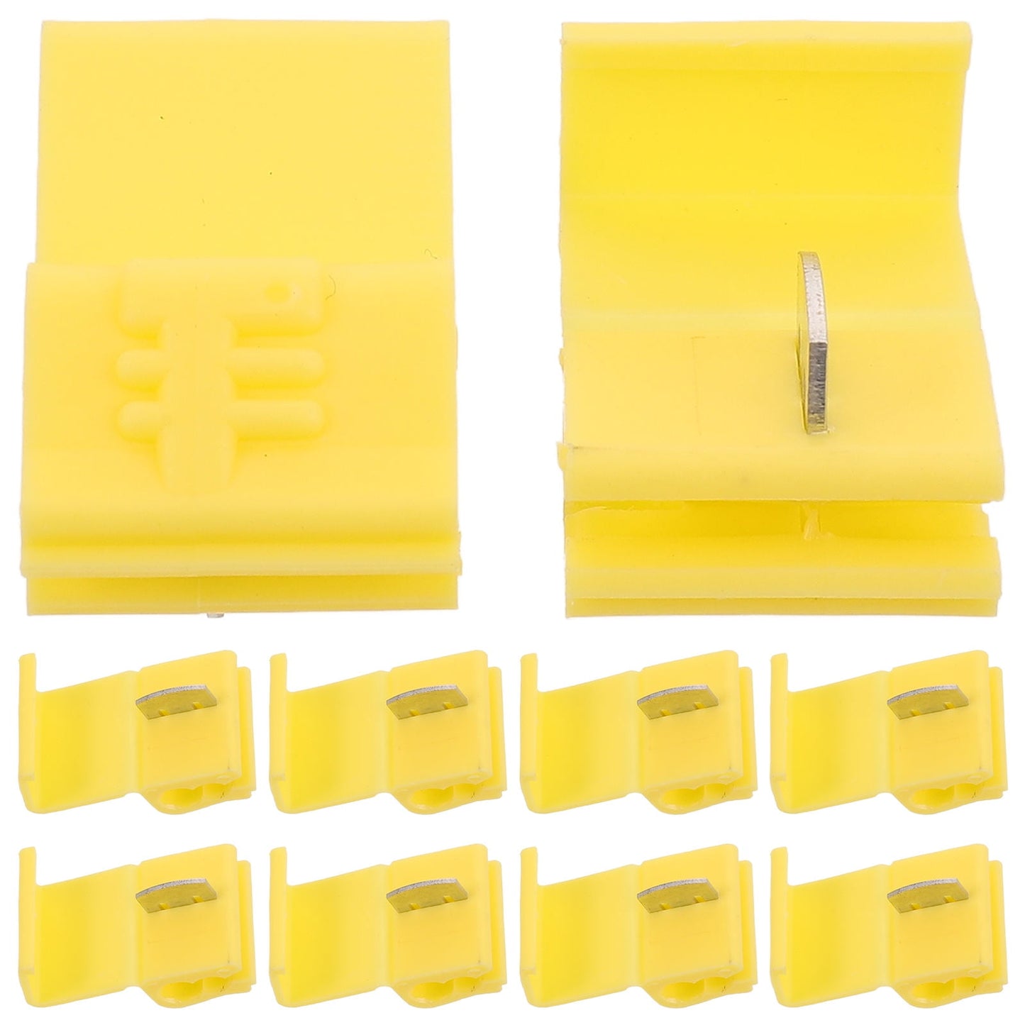Worgeous Yellow Wire Connectors for Cars Quick Installation Components Waterproof Plastic 10pcs V1189-LWWAL-20260327-03340