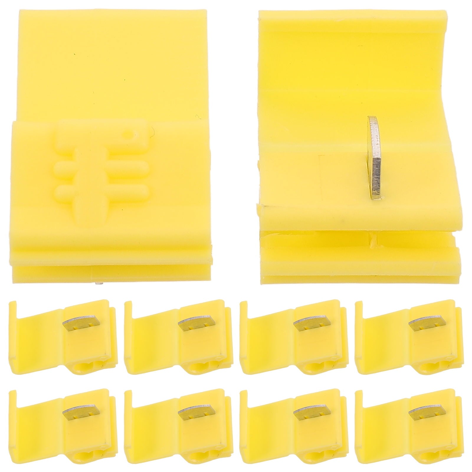 Worgeous Yellow Wire Connectors for Cars Quick Installation Components Waterproof Plastic 10pcs V1189-LWWAL-20260327-03340
