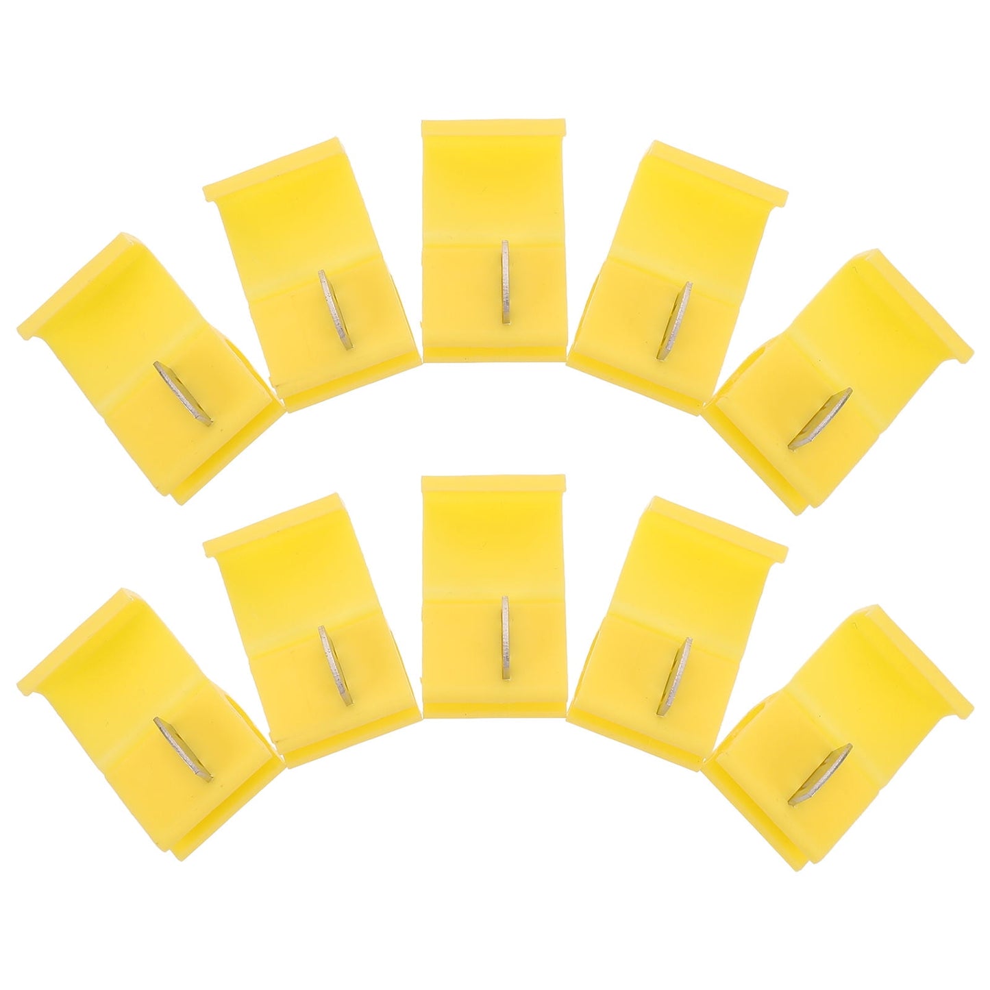 Worgeous Yellow Wire Connectors for Cars Quick Installation Components Waterproof Plastic 10pcs V1189-LWWAL-20260327-03340