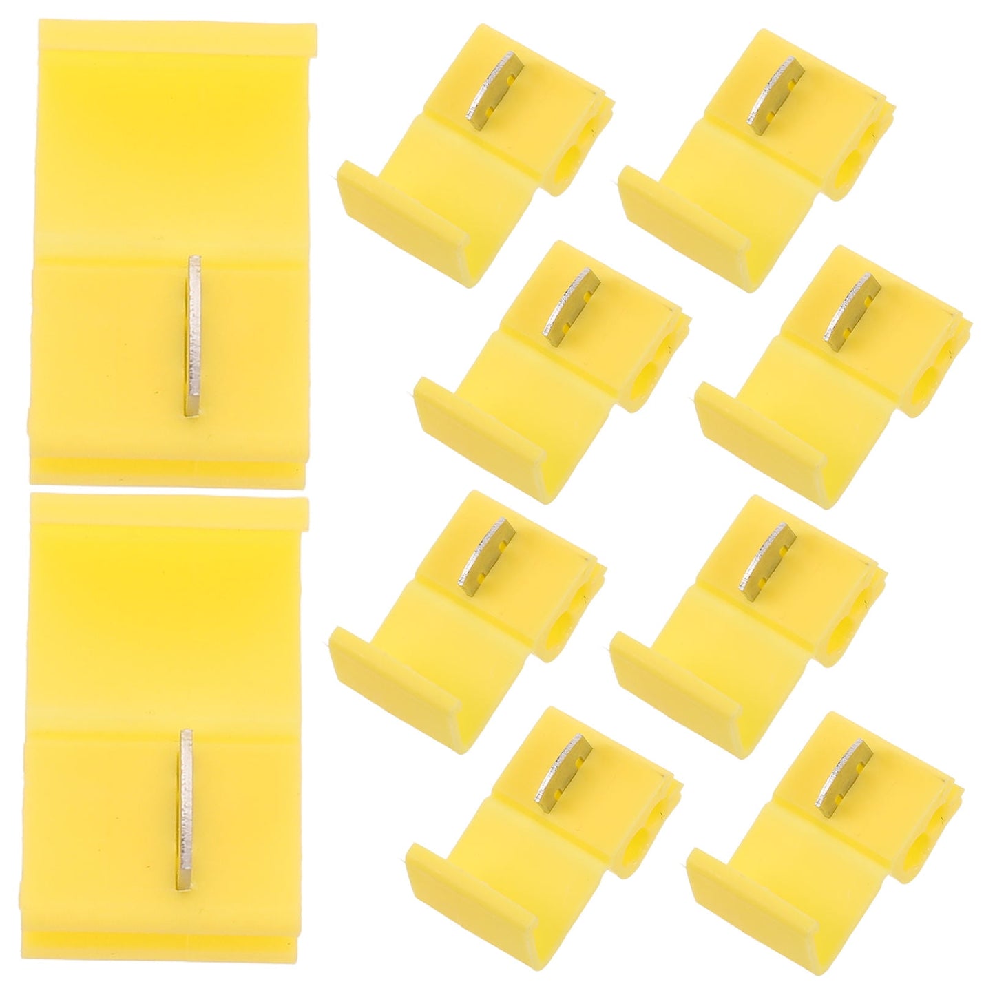 Worgeous Yellow Wire Connectors for Cars Quick Installation Components Waterproof Plastic 10pcs V1189-LWWAL-20260327-03340