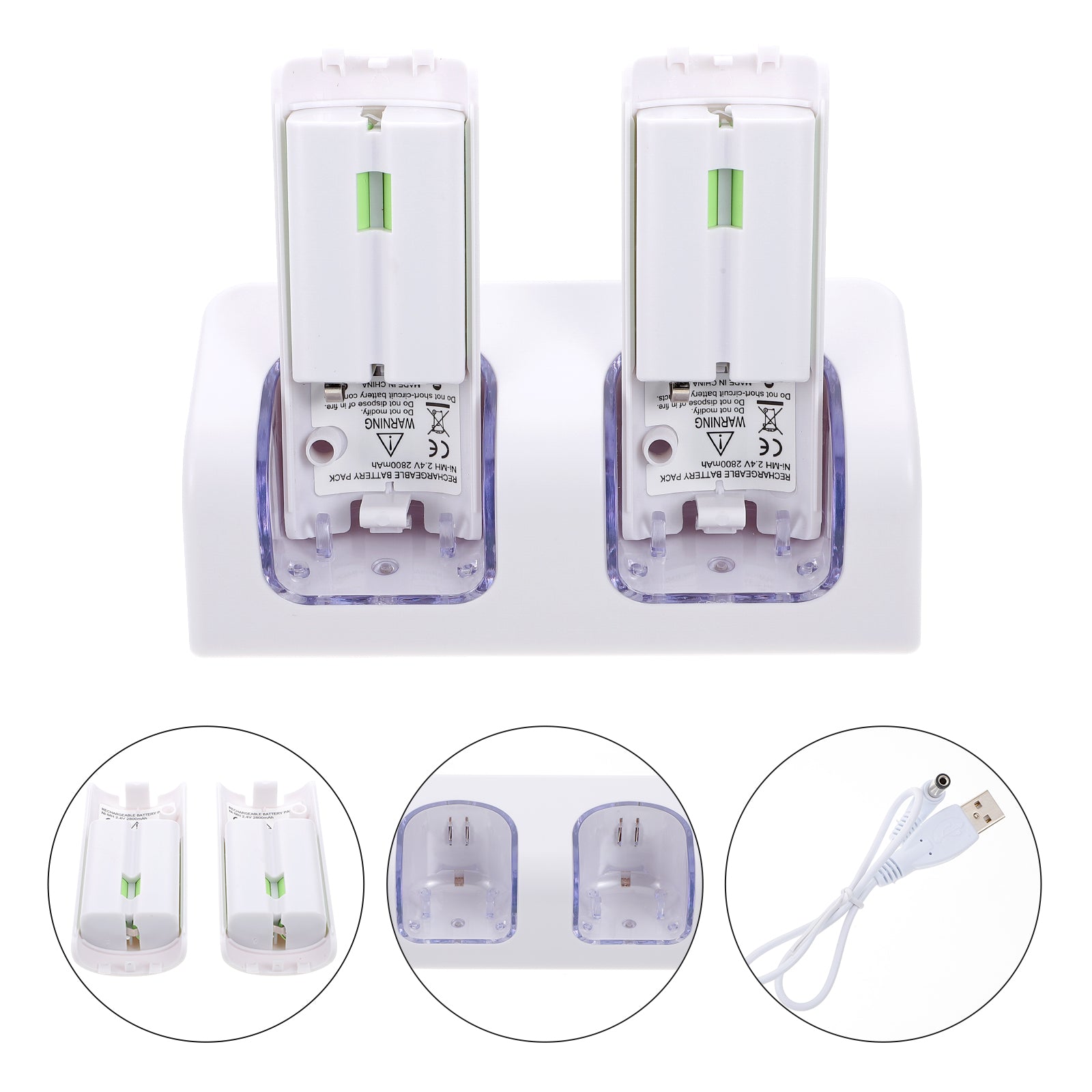 SWETRACE VR Controllers Rechargeable Batteries and Charger White ABS 1 Gaming Accessories 12.5X5.99cm White V1189-LWWAL-20260327-03343