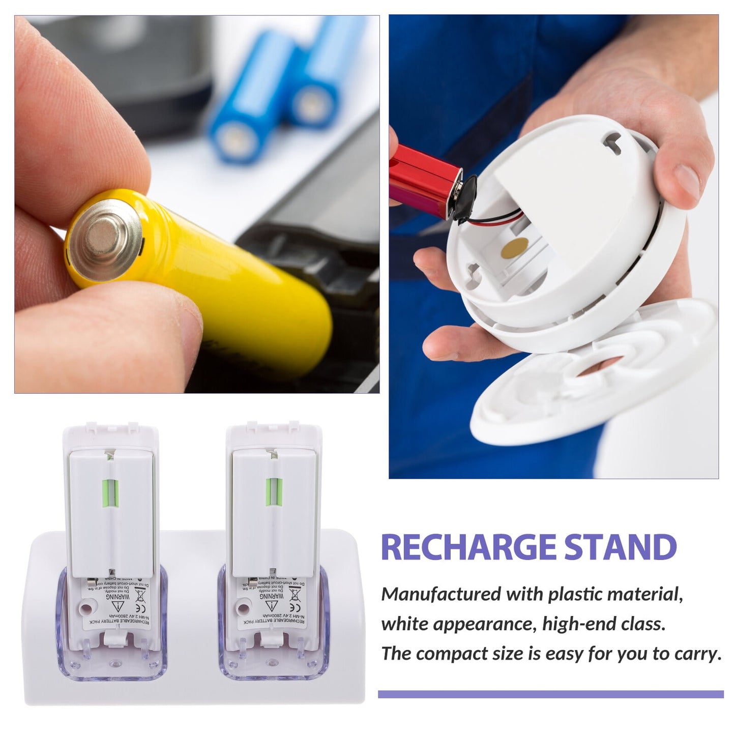 SWETRACE VR Controllers Rechargeable Batteries and Charger White ABS 1 Gaming Accessories 12.5X5.99cm White V1189-LWWAL-20260327-03343